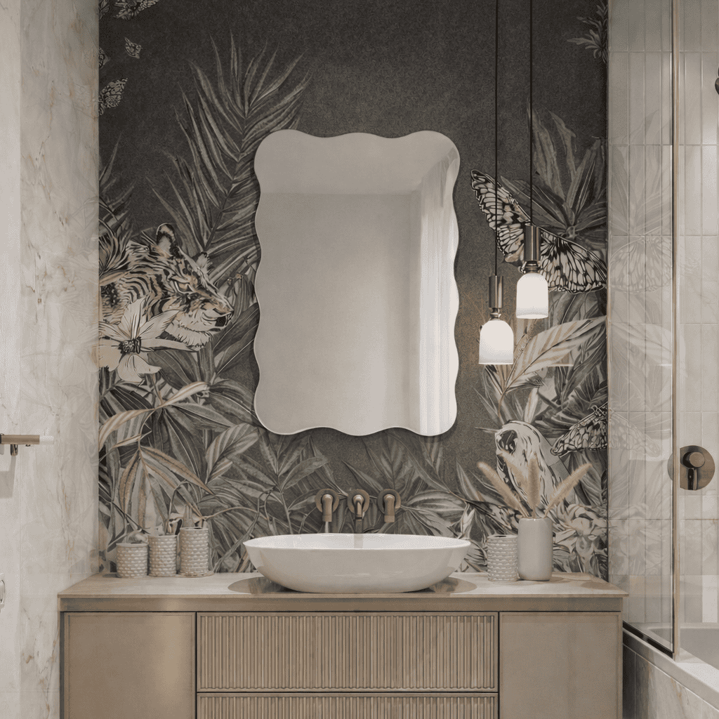 Lustro Wave – Bez Oświetlenia - falowane