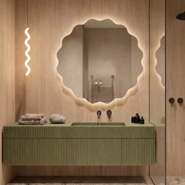 lustro falowane Wave